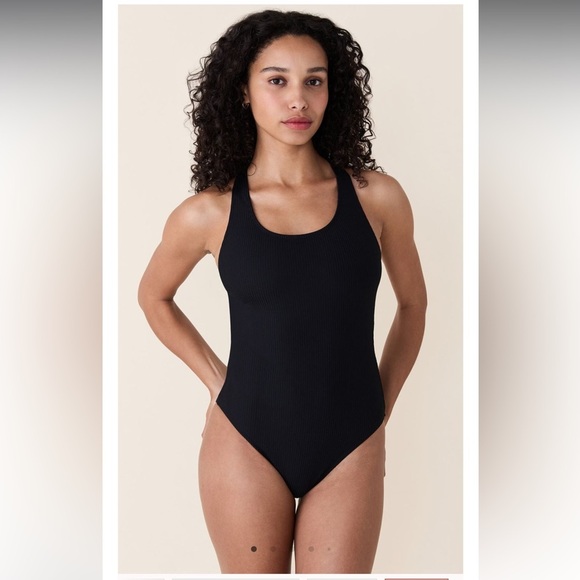 Andie Other - ANDIE SWIM Tulum One Piece Small Tall ST Long Torso in Black NWT 114